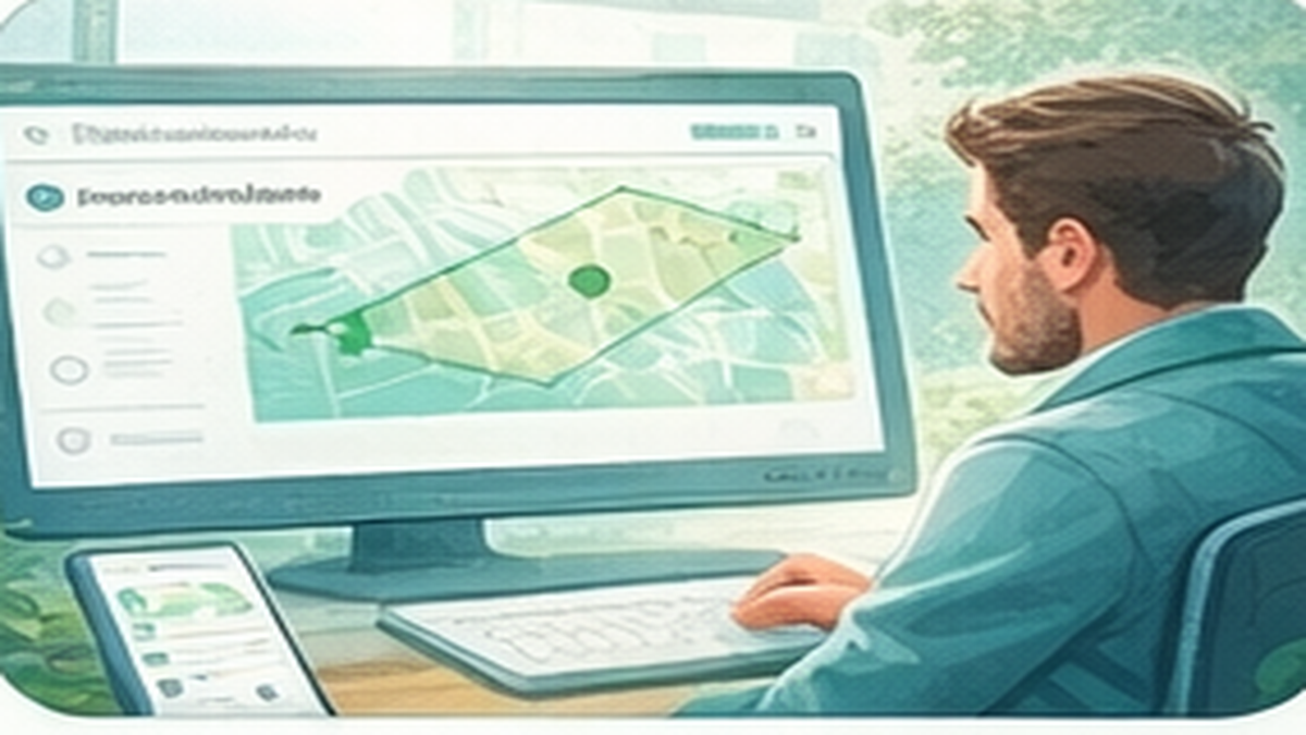 Áreas e pontos no mapa controlam onde o formulário abre.