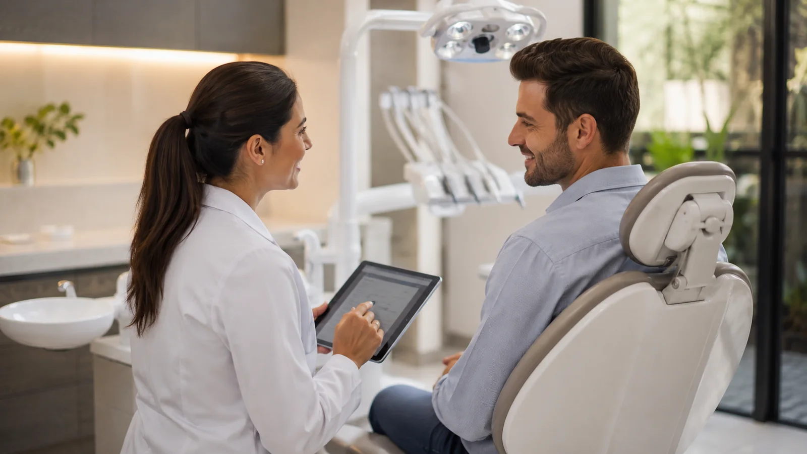 Cadastro e anamnese odontológica digital durante atendimento ao paciente