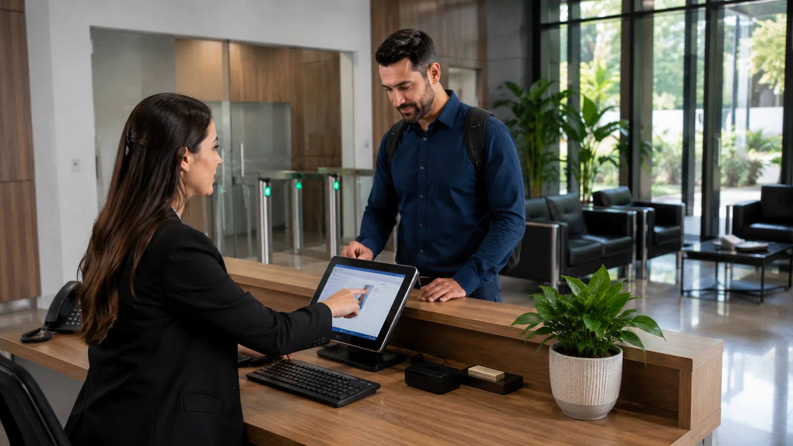 Check-in digital e atendimento em pousada ou hospedagem